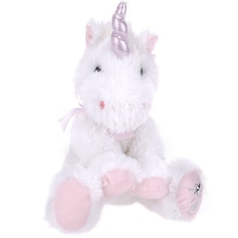 NEW! RARE! SEALED! 2006 Russ Shining Stars White And Pink Plush Unicorn